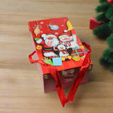 Christmas Rectangular Hamper Box with Ribbon | Cheerful Santa Gift Theme Design | Perfect for Sweets, Hampers, or Return Gifts | Pack of 5 - Bakeyy.com - India - Christmas Rectangular Hamper Box with Ribbon | Cheerful Santa Gift Theme Design | Perfect for Sweets, Hampers, or Return Gifts | Pack of 5 - Medium