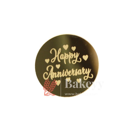 Coin Happy Anniversary Topper | Gold Color | Pack Of 5 | - Bakeyy.com - India - Coin Happy Anniversary Topper | Gold Color | Pack Of 5 | - Default Title