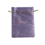 10x14 cm | Satin Potli Bags| Purple Colour | Elegant Drawstring Pouches| for Gifting and Storage|