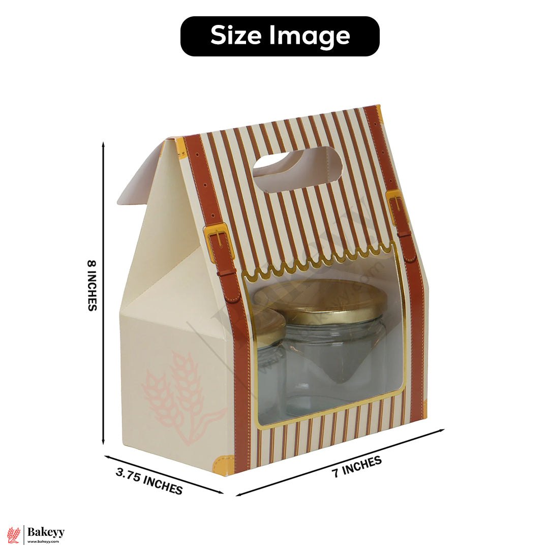 Premium 2-Cavity Window Gift Box | Empty Decorative Packaging Box | Pack Of 10