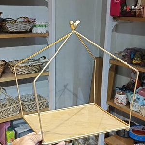 Gold Metal Display Stand | Bird Cage Style Dessert & Décor Stand | Pack of 1