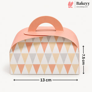 Dome Handle Gift Box – 13 x 7.5 cm | Festive & Diwali Return Favor Packaging| Pack of 10