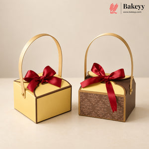 Chocolate Packing Box with Handle | Return Gift Box | Pack of 10