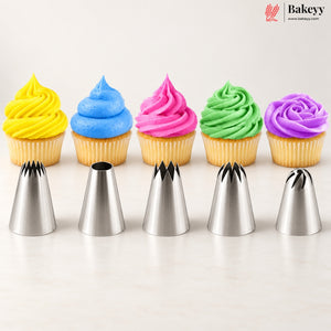 5 Pcs Stainless Steel Icing Nozzle Tips |