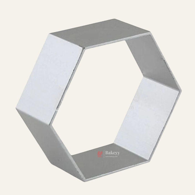 Cookie - Biscuit Cutter - Hexagon Shape - Biscuit Mould - Aluminium - 1 Piece - Bakeyy.com - India - Cookie - Biscuit Cutter - Hexagon Shape - Biscuit Mould - Aluminium - 1 Piece - Default Title