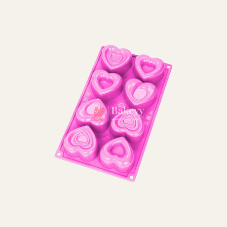 Silicone Mould 6 Cavities Heart Shape Mould - Bakeyy.com - India - Silicone Mould 6 Cavities Heart Shape Mould - Default Title