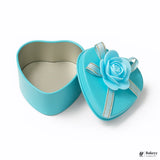Small-Size 1| Blue Heart Empty Decorative Tin Box | Pack of 12