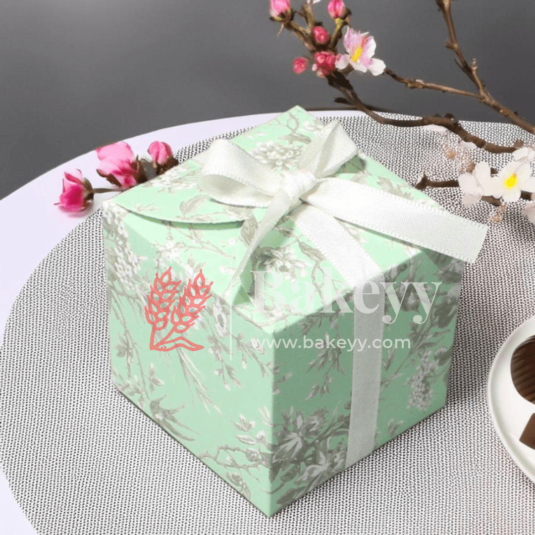 Endearing Gift Box | Pack Of 10 | Candy Box | Return Gift Box | - Bakeyy.com - India - Endearing Gift Box | Pack Of 10 | Candy Box | Return Gift Box | - Green