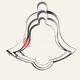 Bell Shape Cookie Cutter | Set Of 3 Stainless Steel Bell  Mould