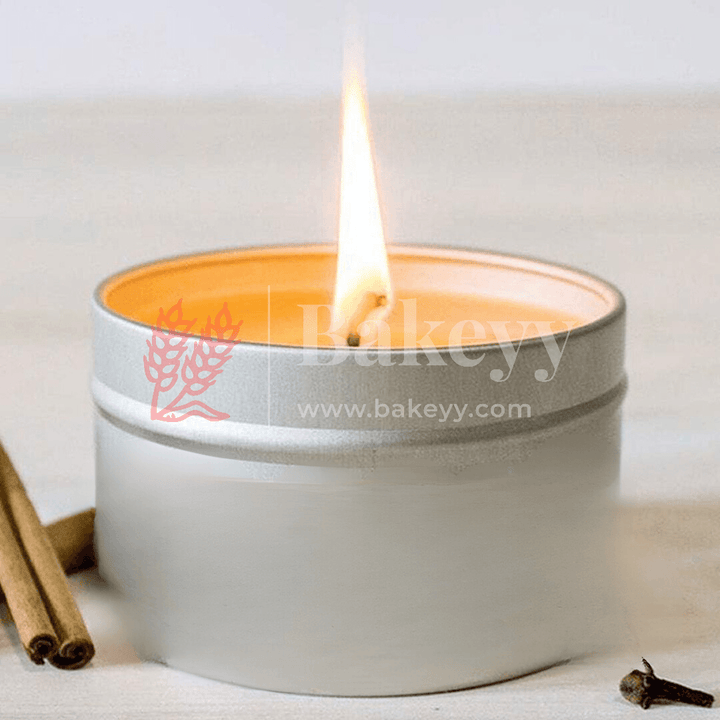 5x4 cm Empty Candle Tin Box | Luxury Tin | Pack of 12 | - Bakeyy.com