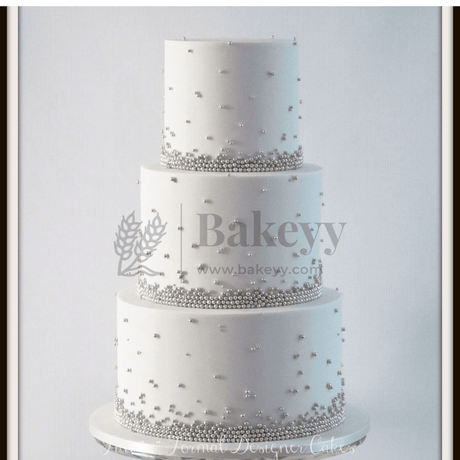 0 Silver Sprinkle Balls | Sprinkle for Cake, Cupcake, Brownies Decoration - Bakeyy.com - India - 0 Silver Sprinkle Balls | Sprinkle for Cake, Cupcake, Brownies Decoration - 100 g / Bake Haven / Size 0 Sprinkle