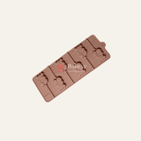 Silicone Teddy Design Lollypop Mould | Chocolate Mould - Bakeyy.com - India - Silicone Teddy Design Lollypop Mould | Chocolate Mould - Default Title