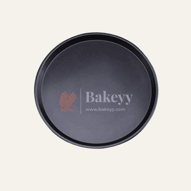 Premium Non-Stick Pizza Baking Tray | Round Carbon Steel Pizza Pan for Perfect Crusts | - Bakeyy.com - India - Premium Non-Stick Pizza Baking Tray | Round Carbon Steel Pizza Pan for Perfect Crusts | - Medium