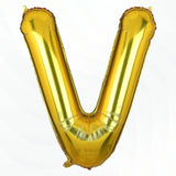Metallic Gold Alphabet Foil Balloon | Party Decoration | 1 Piece - Bakeyy.com - India - Metallic Gold Alphabet Foil Balloon | Party Decoration | 1 Piece - V 30.00