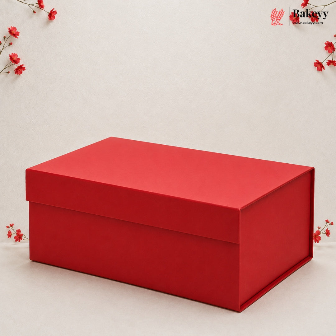 Premium Red Color Collapsible Magnetic Lid Gift Box | Pack of 1