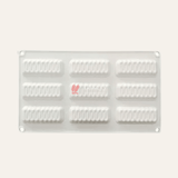 9 Cavity Silicon 3D Rectangle shape Entremet Cake Mould Mousse Mould - Bakeyy.com - India - 9 Cavity Silicon 3D Rectangle shape Entremet Cake Mould Mousse Mould - Default Title