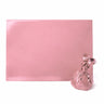 Pink metallic gift wrap sheet and wrapped package, baking supplies from Bakeyy India