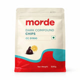 Morde Compound Chips (Dark, Milk & White) | Smooth Melting Baking Chocolate Chips | Resealable Pack (500g)