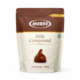 Morde Compound Chips (Dark, Milk & White) | Smooth Melting Baking Chocolate Chips | Resealable Pack (500g)