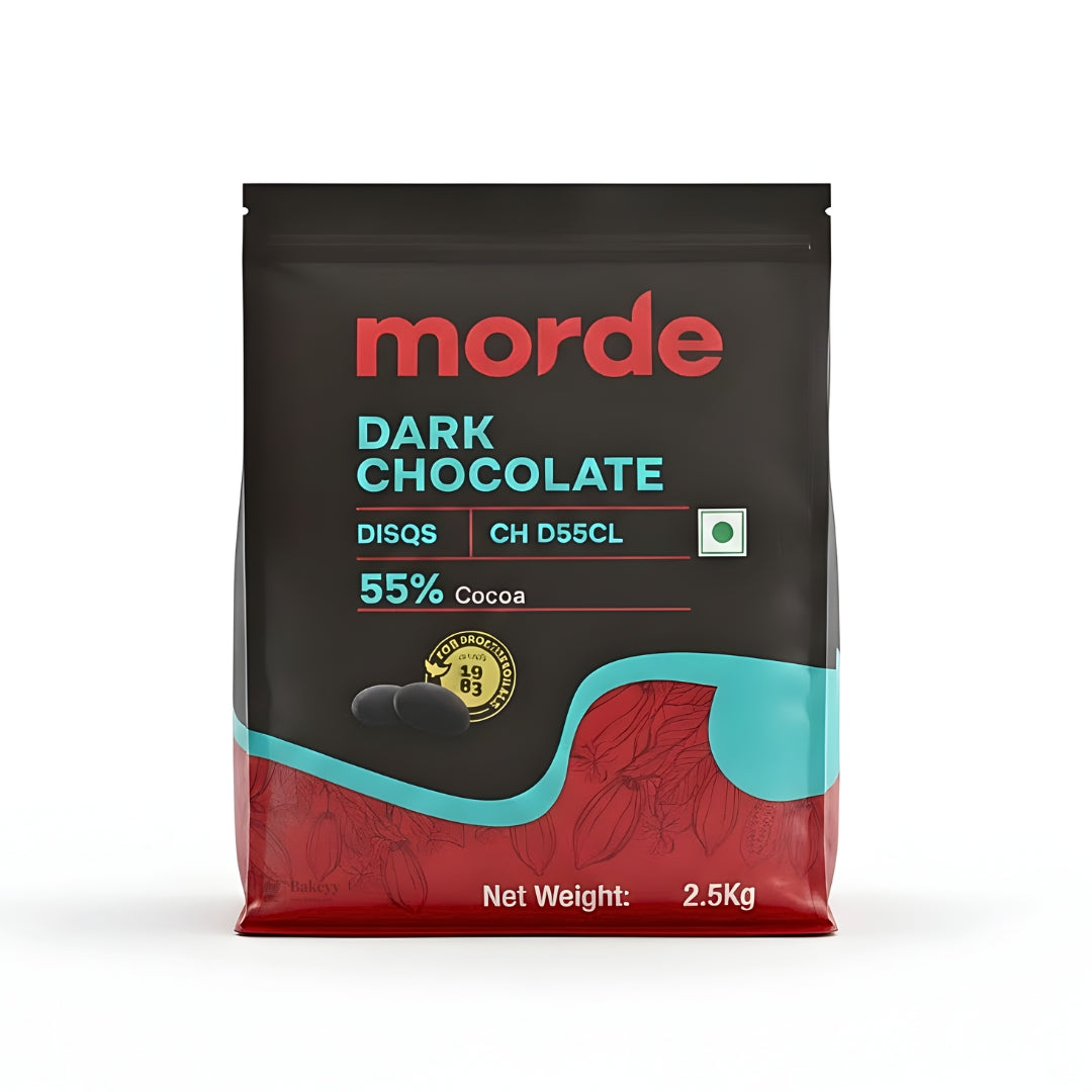 Morde Chocolate Discs Pack | Dark, Milk & White Chocolate for Baking, Moulding & Desserts | 2.5 Kg