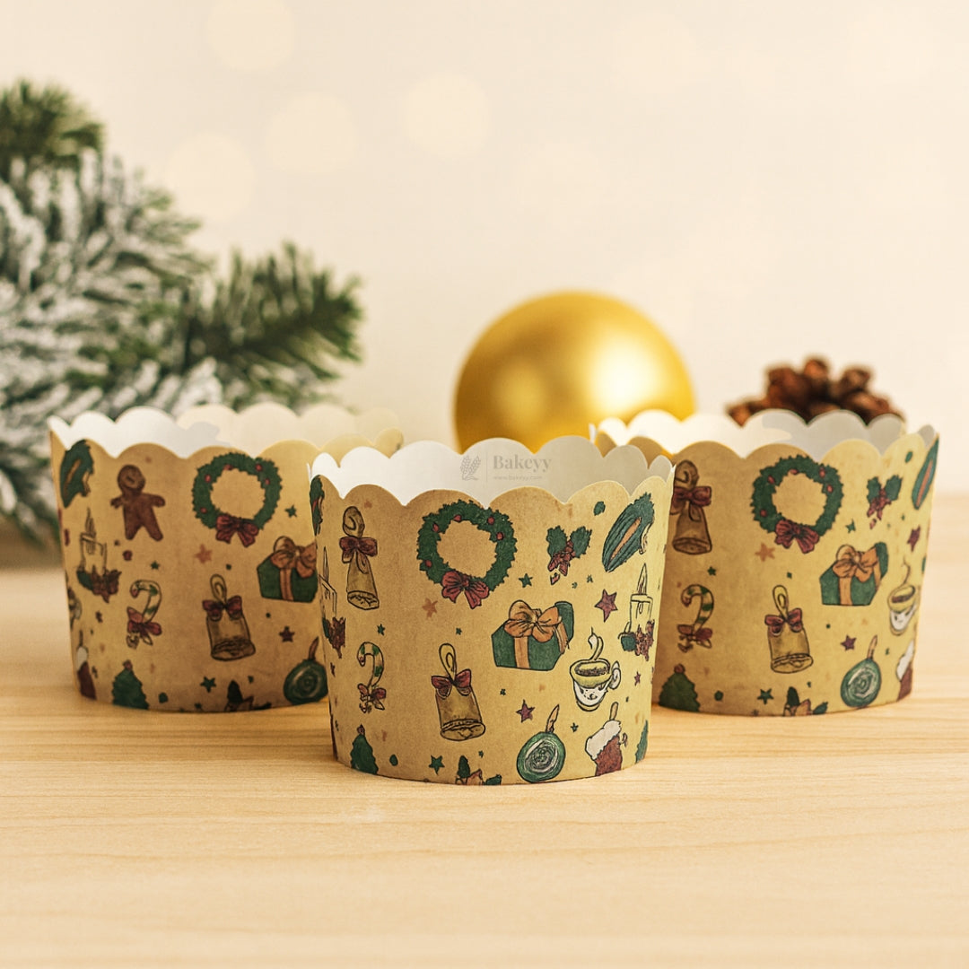 Christmas Muffin Cups-5cm | Pack of 50