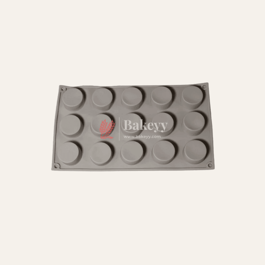 Round Silicone Mould for Baking, Chocolates, and Desserts | 15-Cavity Non-Stick Tray| - Bakeyy.com - India - Round Silicone Mould for Baking, Chocolates, and Desserts | 15-Cavity Non-Stick Tray| - Default Title