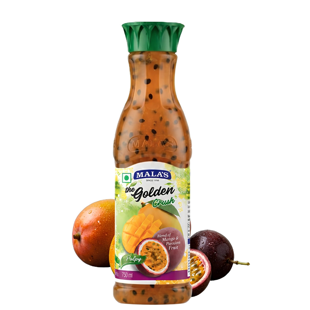Mala’s Fruit Crush Syrup | Beverage & Dessert Ingredient | 250 & 750 ml | Pack of 1