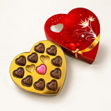 Heart Shape Chocolate Gift Box with Tray | 11 Cavity Tray | Premium Valentine Packaging  | Pack of 25