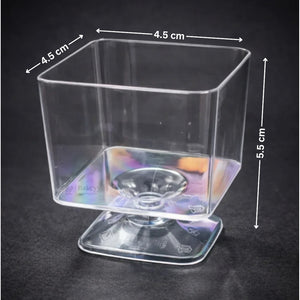 D-51 | Clear Acrylic Square Dessert Cup | Pack of 432