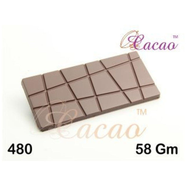 Chocolate Bar Mould | Mould No 480 - Bakeyy.com - India - Chocolate Bar Mould | Mould No 480 - Default Title