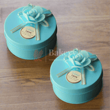 Pack of 12 | Blue Round Empty Decorative Tin Box | Gift Box | Chocolate Box | Sweet Box | Jewellery Box | Luxury Box | - Bakeyy.com - India - Pack of 12 | Blue Round Empty Decorative Tin Box | Gift Box | Chocolate Box | Sweet Box | Jewellery Box | Luxury Box | - Pack of 12