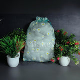 22x31 CM | Floral Designs Organza Potli Bags | Pack of 50 | Turquoise Color | Candy Bag - Bakeyy.com - India - 22x31 CM | Floral Designs Organza Potli Bags | Pack of 50 | Turquoise Color | Candy Bag - Default Title