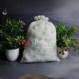 20x25 CM | Floral Designs Organza Potli Bags | Pack of 100 | White and green Color | Candy Bag - Bakeyy.com - India - 20x25 CM | Floral Designs Organza Potli Bags | Pack of 100 | White and green Color | Candy Bag - Default Title