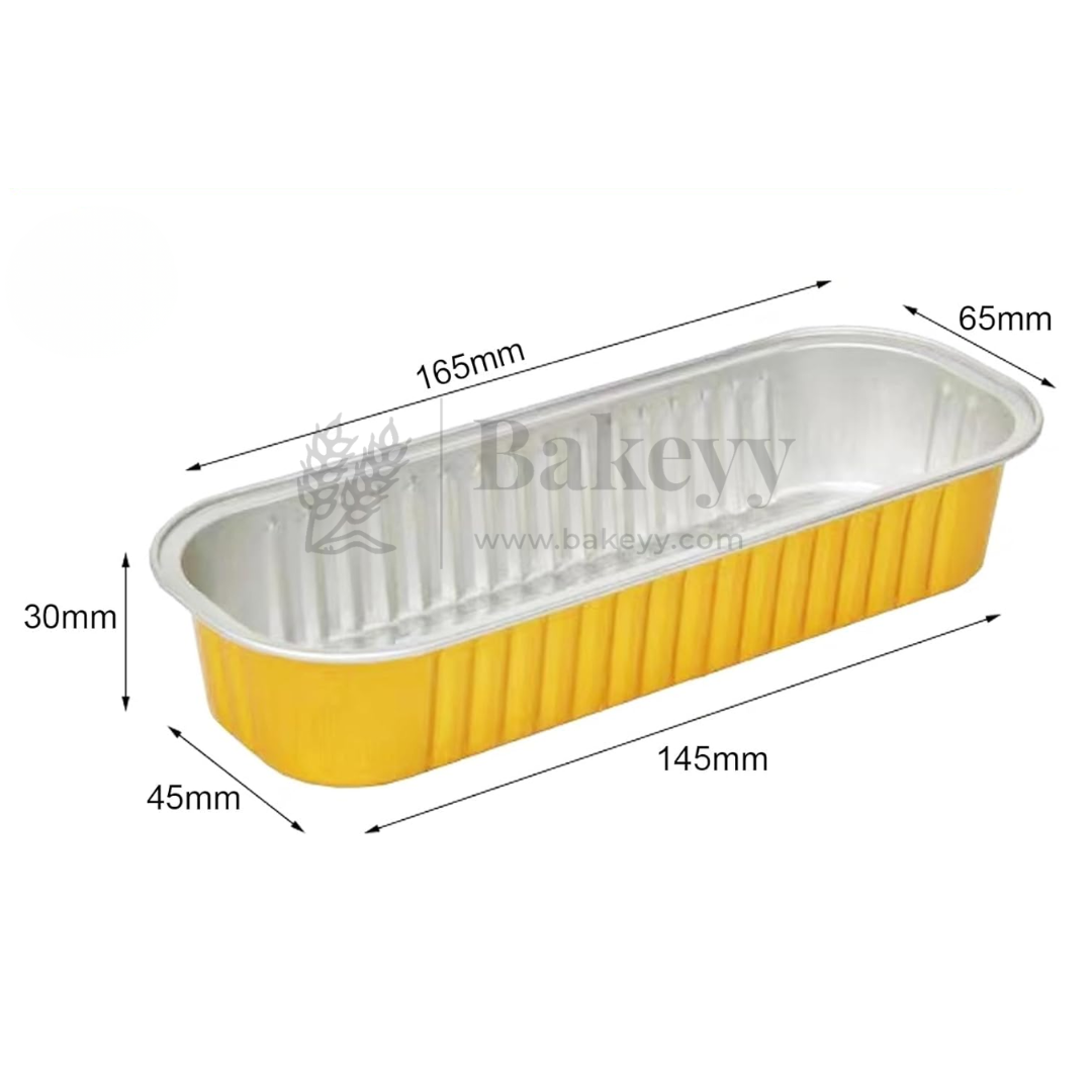 Aluminum Foil Baking Containers with Transparent Lid | Rectangle Tins | Bake N Serve | Pack of 100