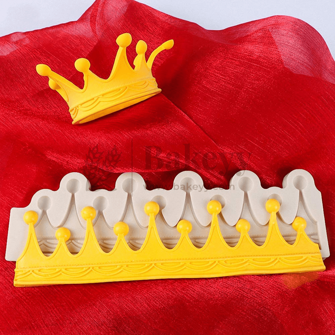 Crown Resin Molds, 3D Crown Shape Silicone Fondant Chocolate Marzipan Mould - Bakeyy.com - India - Crown Resin Molds, 3D Crown Shape Silicone Fondant Chocolate Marzipan Mould - Default Title