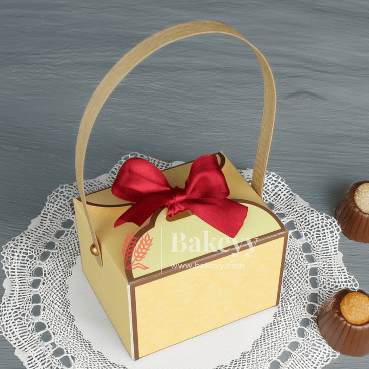 Gift Box | Pack Of 10 | Chocolate Packing Box | Return Gift Box | - Bakeyy.com - India - Gift Box | Pack Of 10 | Chocolate Packing Box | Return Gift Box | - Yellow