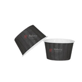 4435 Plain Black Muffin Cup | Curl Edge | Cupcake Liner | Medium | Pack Of 100