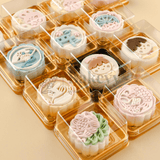 Individual Cupcakes And Pastry Container | Square Moon Cake Holder | Pack Of 50 | Small | C586 - Bakeyy.com - India - Individual Cupcakes And Pastry Container | Square Moon Cake Holder | Pack Of 50 | Small | C586 - GOLD