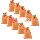 10x14 CM | Orange Jute Potli Bag | Gift Return Gifts Bags | Drawstring Bags | (Pack of 10) | - Bakeyy.com - India - 10x14 CM | Orange Jute Potli Bag | Gift Return Gifts Bags | Drawstring Bags | (Pack of 10) | - Default Title