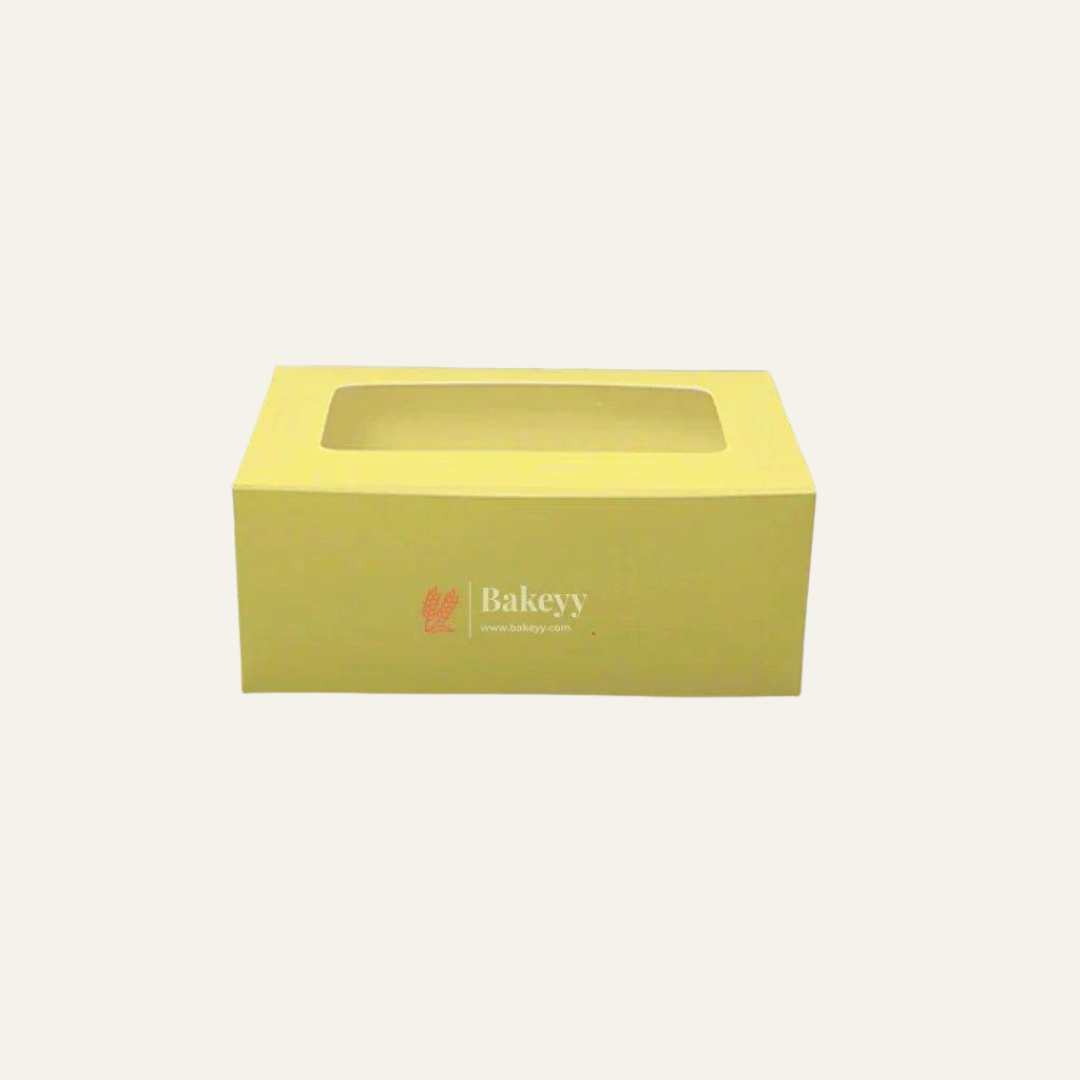 2 Cupcake Box | With Window On The Top | Yellow Color |