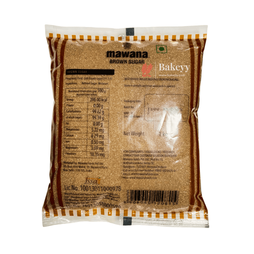 Mawana brown sugar | 1 kg - Bakeyy.com - India - Mawana brown sugar | 1 kg - 17019100