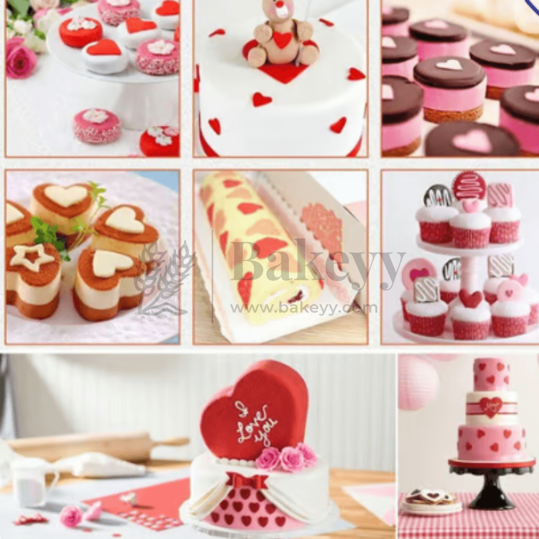 Heart Plunger Cutter Fondant Mould 3 pcs - Bakeyy.com - India - Heart Plunger Cutter Fondant Mould 3 pcs - Default Title