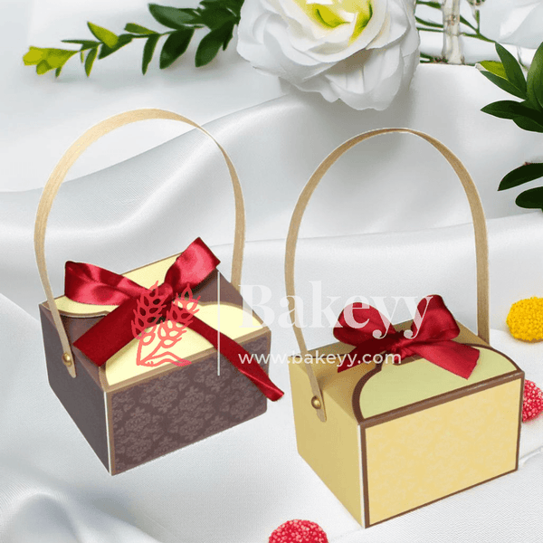 Gift Box | Pack Of 10 | Chocolate Packing Box | Return Gift Box | - Bakeyy.com - India - Gift Box | Pack Of 10 | Chocolate Packing Box | Return Gift Box | - Yellow