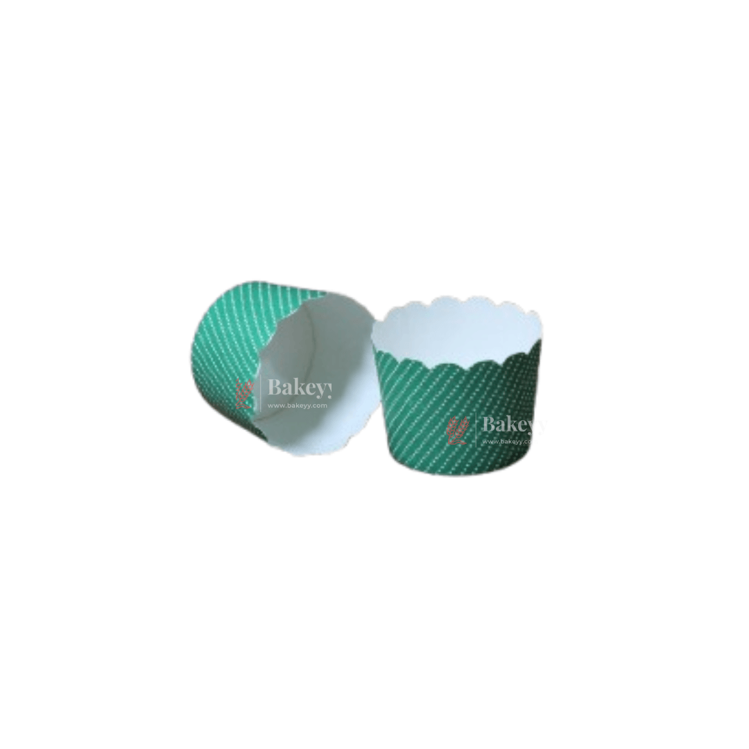 Green with Tiny dots | Muffin Cup | Baking Cup | 50 pcs | 5 CM - Bakeyy.com - India - Green with Tiny dots | Muffin Cup | Baking Cup | 50 pcs | 5 CM - Default Title