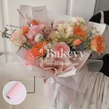 Square Mesh Florist Flower Floral Outer Bouquet Packaging Material - Bakeyy.com - India - Square Mesh Florist Flower Floral Outer Bouquet Packaging Material - White