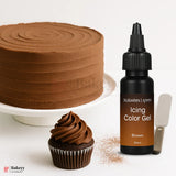 Sugarin Brown Icing Color Gel – 30ml | Vibrant Food Gel Color for Cakes, Fondant & More - Bakeyy.com - India - Sugarin Brown Icing Color Gel – 30ml | Vibrant Food Gel Color for Cakes, Fondant & More - Default Title