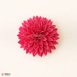 8cm Artificial Rich Pink Dahlia Flower | With Out Stem |Pack of 10