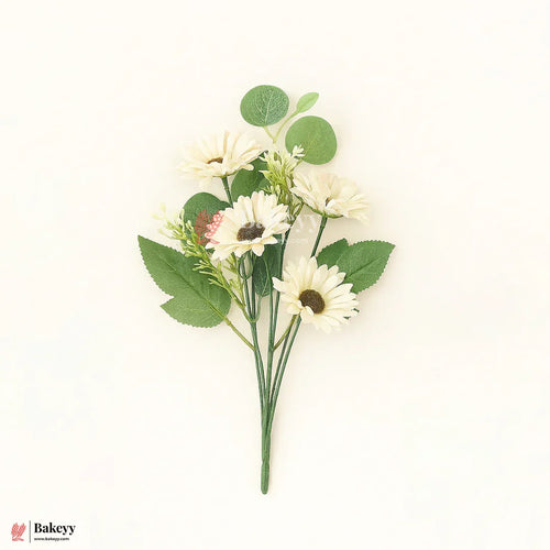 Artificial Gerbera Daisy Flower Bunch – 42cm |  Decorative Stick for Home & Events | Pack Of 1