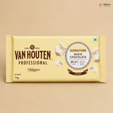 Van Houten Professional Signature Chocolate Blocks | Dark, Milk & White | 1kg | Pack of 1