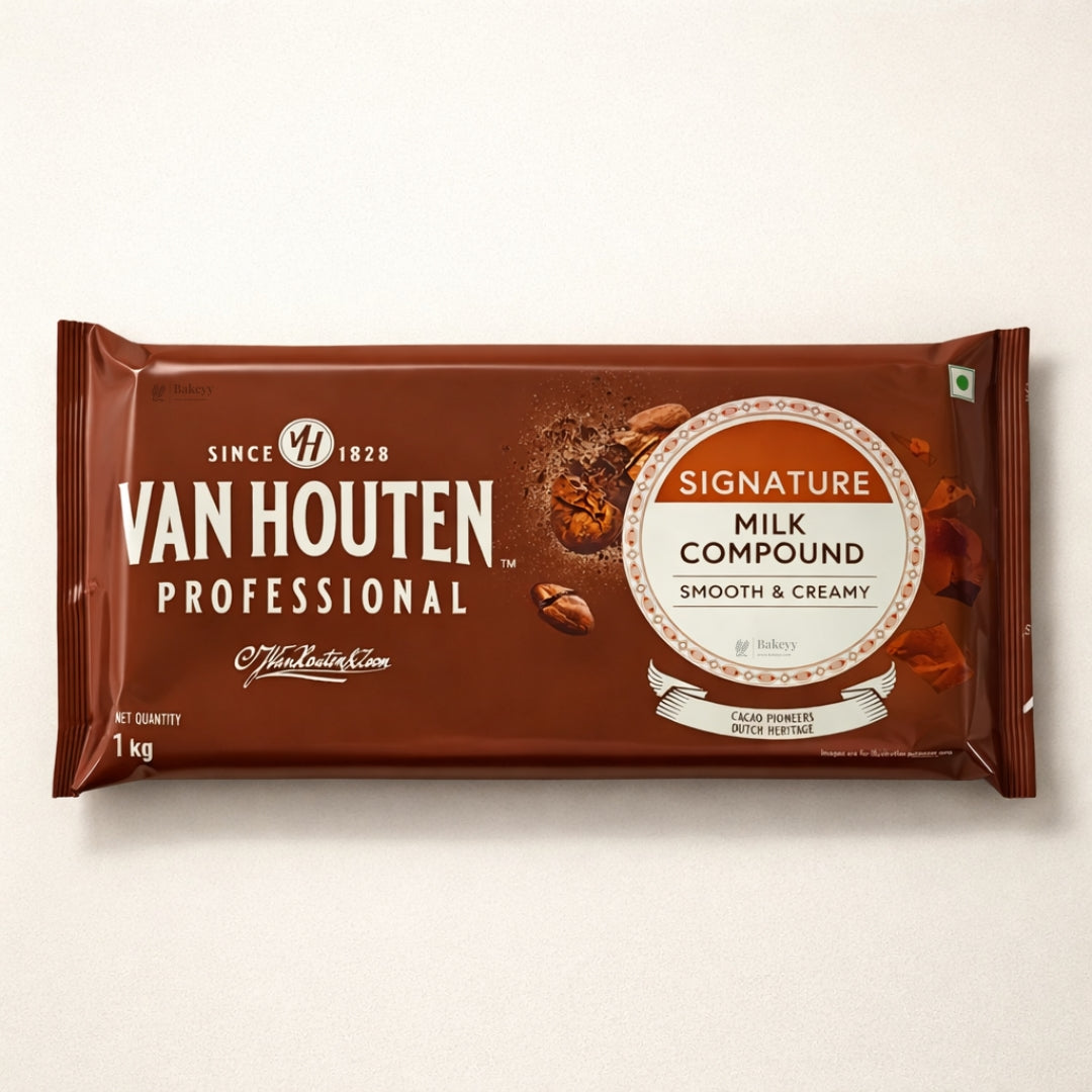Van Houten Professional Signature | Milk Compound | Smooth and Creamy | 1 Kg | Pack of 1